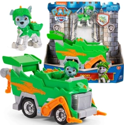 Vehicul de salvare cavaleresc Paw Patrol Rocky cu figurină