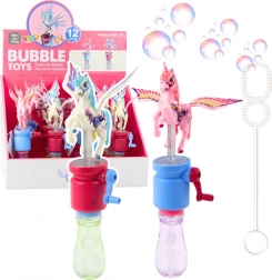 Baloane de săpun Unicorn cu aripi mobile 23 cm