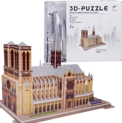Puzzle 3D catedrala Notre‑Dame, 77 piese