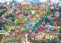 Puzzle 2000 piesece Weekend activ de RITA BERGMAN (puzzle + poster)