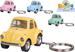 Volkswagen Beetle metalic Kinsfun cu breloc și mecanism cu retragere
