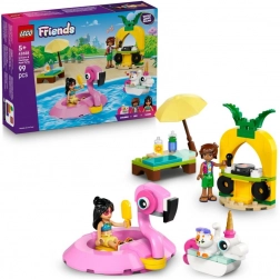 lego friends: petrecere la piscină cu unicorn și flamingo