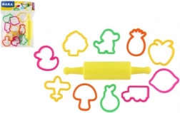 Decupatoare pentru modelină NARA cu role de plastic - 11 buc