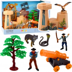 Set cowboy de vest cu figurine