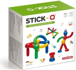 Set magnetic de construcție Stick-O Basic, 30 piese