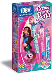 Set creativ pentru fabricarea pixurilor Sirene – CLEMENTONI IDEA