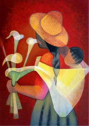 bluebird puzzle vânzătoarea de crini 1000 piese