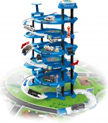 Set de parcare Poliție XXL + covoraș de joacă oraș, 82 piese