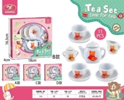 Set de ceai din ceramică cu flori pentru copii