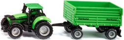 Siku Tractor Deutz-Fahr cu remorcă cu două axe Fortuna
