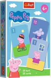 Joc de cărți X și 0 Petruș Negru PEPPA PIG de la Trefl