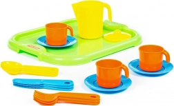 Set de ceai pentru trei cu tavă