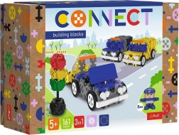 Set de construcție Connect 3‑în‑1 – vehicule de intervenție, 161 piese