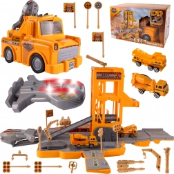 Parcare de construcții care se transformă în mașină