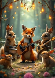 Puzzle Concert în pădure 300 piese BLUEBIRD