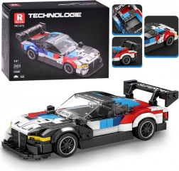 Set de construcție tehnic supermașină de curse cu aripă 363 piese