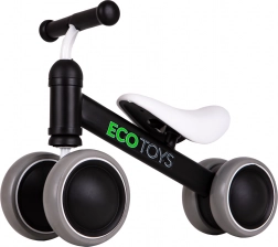 bicicletă de echilibru mini pentru copii ECO TOYS, neagră
