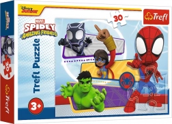 Puzzle 30 piese – curajosul Spidey – MARVEL – Trefl