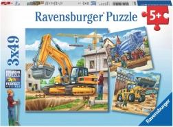 Puzzle cu utilaje de construcții mari Ravensburger