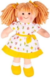 Păpușă din pânză Zoe de la Bigjigs Toys 28 cm