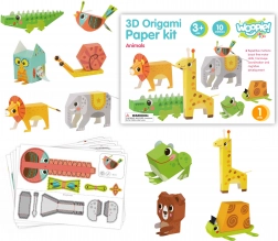 Woopie ART&FUN set creativ origami 3D – confecționează 10 animăluțe