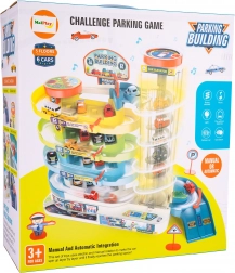 parcare cu 5 etaje și 6 mașinuțe