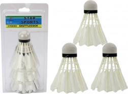 Set de fluturași badminton din pene, 3 buc.
