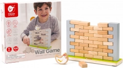 Joc de echilibru din lemn găina căzută CLASSIC WORLD, 44 piese