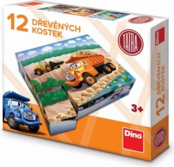 Cărămizi din lemn Tatra – set de 12 cuburi