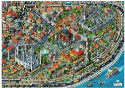 ANATOLIAN Puzzle Apus în Istanbul 3000 piese