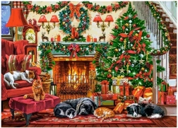 Puzzle șemineu primitor 260 piese