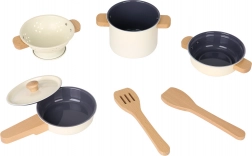 Set de vase metalice pentru copii