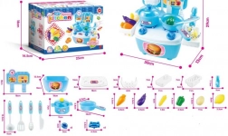 Mini bucătărie albastră