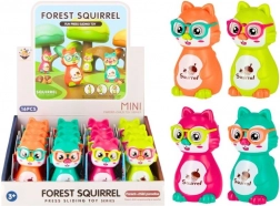 Veveriță cu mecanism de rulare – jucărie auto-propulsată pentru copii