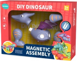 Set de construcție magnetic pliabil pterozaur
