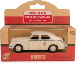 Model istoric mașină PRL Warszawa M20 taxi model nisip