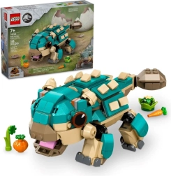 LEGO Jurassic World micul Ankylosaurus Bumpy – set de construcție pentru copii