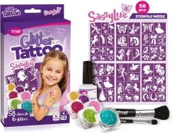 SassyLue set mare de tatuaje strălucitoare pentru fetițe