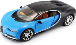 Model de colecție BUGATTI Chiron 1:24 albastru‑negru