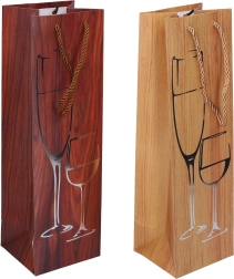 Pungă cadou pentru sticlă mărime medie