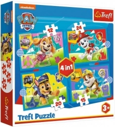 Puzzle 4v1 Patrula Cățelușilor în Acțiune