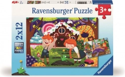 Ravensburger puzzle Lumea fermecată a basmelor 2×12 piese