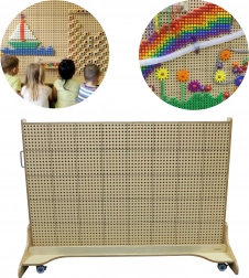 MASTERKIDZ tablă STEM creativă autoportantă 166 × 125 cm
