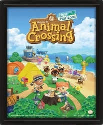 Tablou 3D Animal Crossing cu imprimare lenticulară