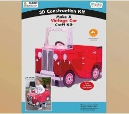 Fiesta Crafts machetă 3D mașină vintage roșie