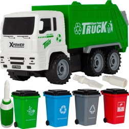 Mașină de gunoi cu containere pentru reciclare
