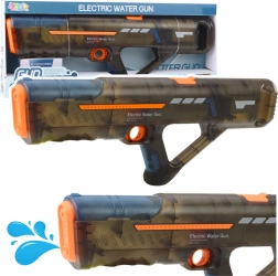 Pistol cu apă electric cu acumulator, negru transparent, 55 cm