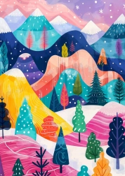 Puzzle Paleta de iarnă 1000 piese