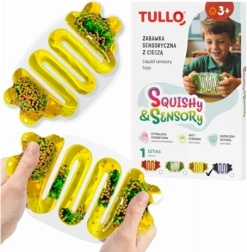 Minge senzorială antistres cu lichid – galbenă