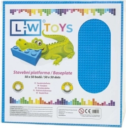 Placă de construcție mare 50×50 pini albastră